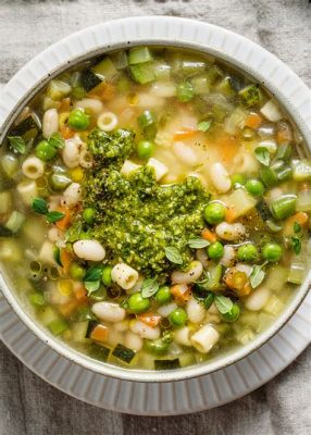  Soupe au Pistou!  A Hearty Vegetable Soup Brimming with Fresh Herbs and Rustic Charm